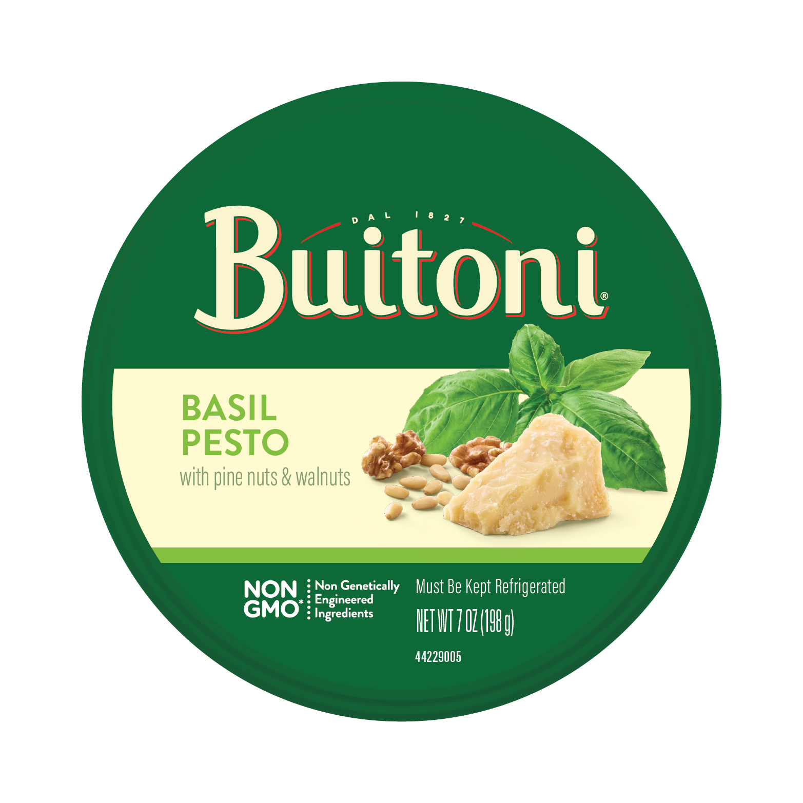 Basil Pesto - 7 oz., 11oz Packaging.