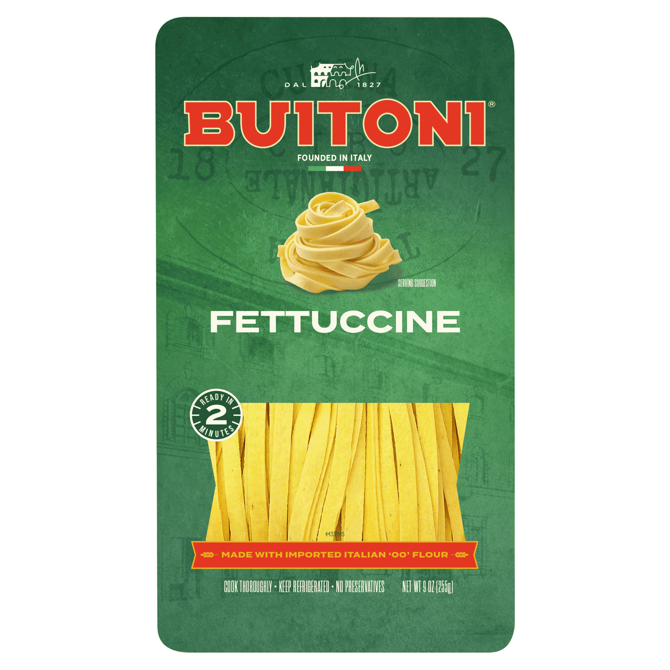 Fettuccine – 9oz. Packaging.