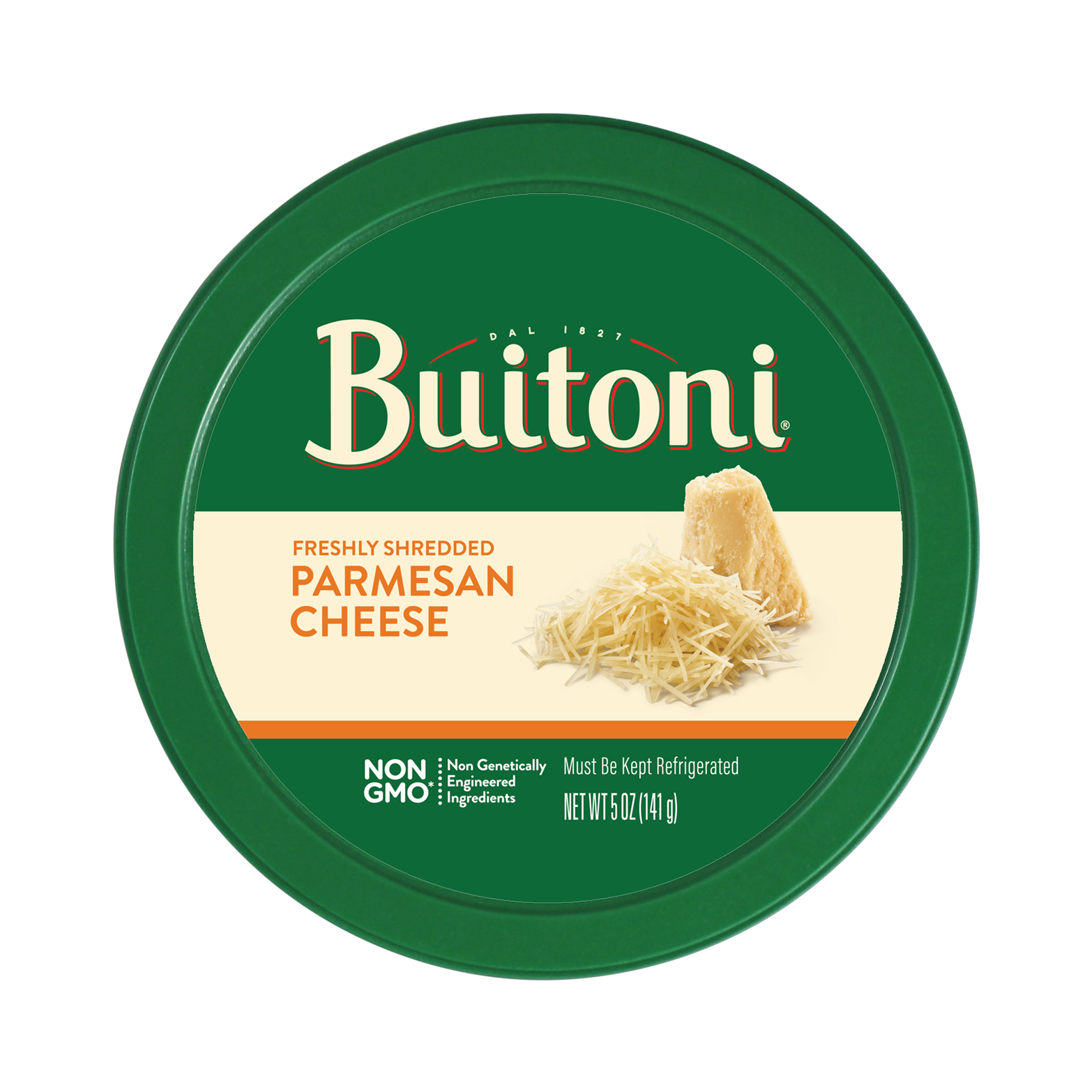 Shredded Parmesan Cheese - 5 oz. Packaging.